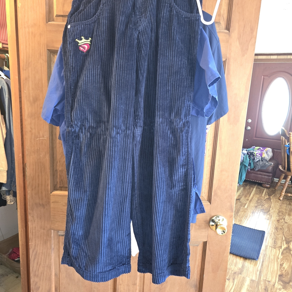 Jnco Corduroy 34x30 Pants Pipes Navy